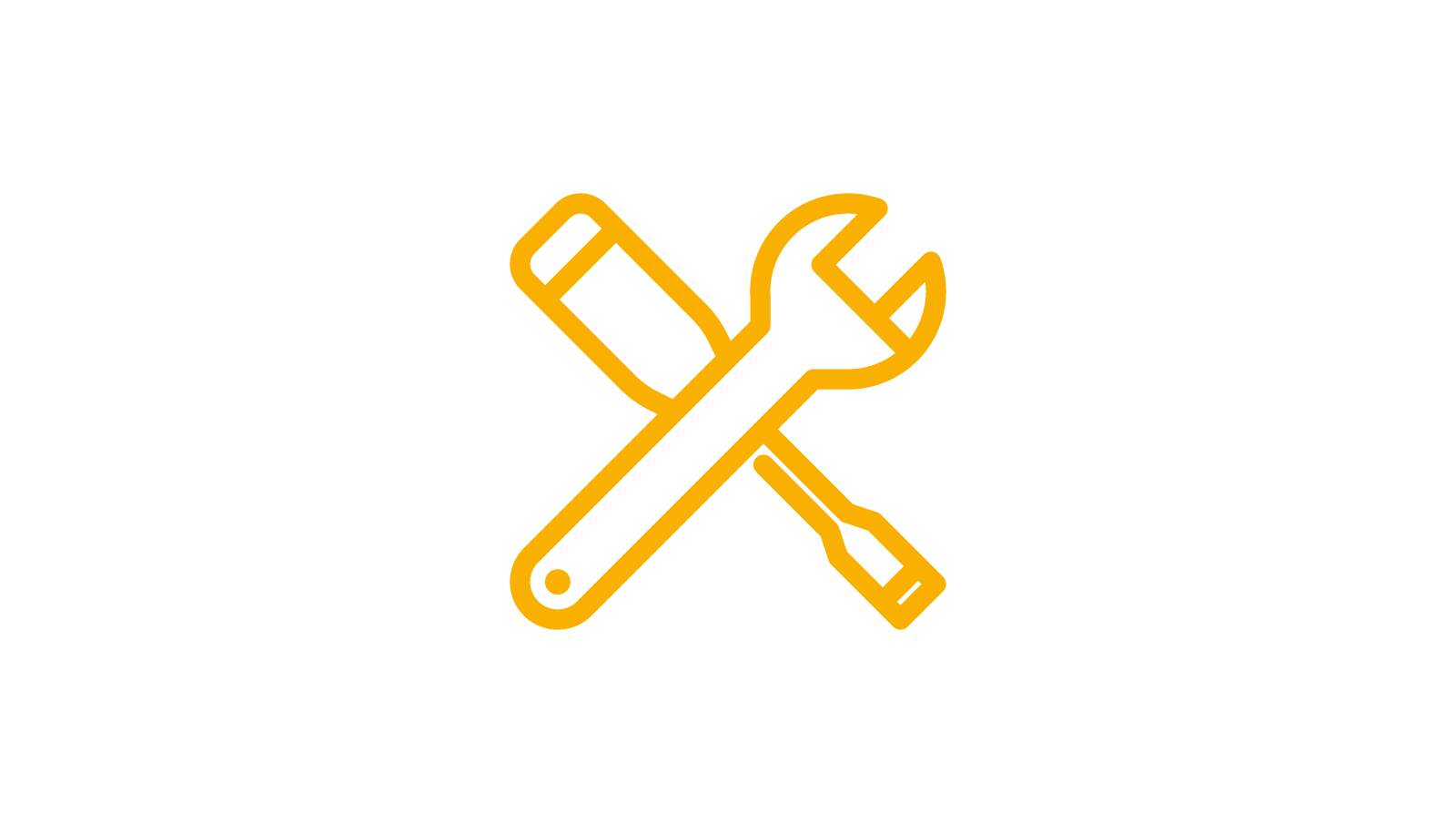 Icon von einem Schraubenschlüssel und Schraubendreher