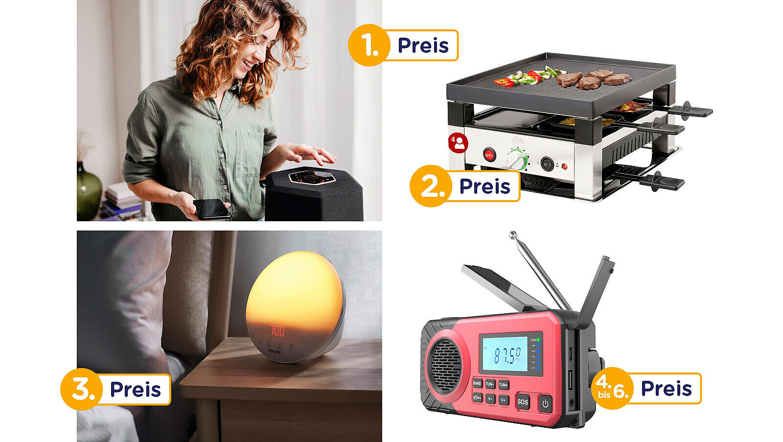 Fotokomposition der Gewinne aus dem aktuellen GVGregional Magazin