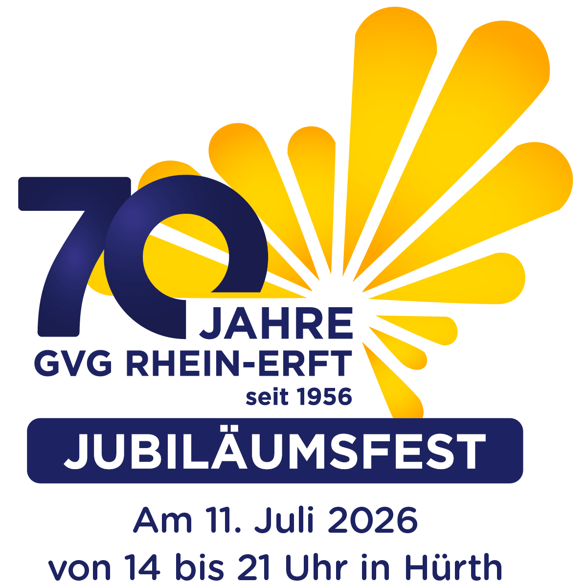 70 Jahre GVG Rhein-Erft seit 1956 – Jubiläumsfest am 11. Juli 2026 von 14 bis 21 Uhr in Hürth